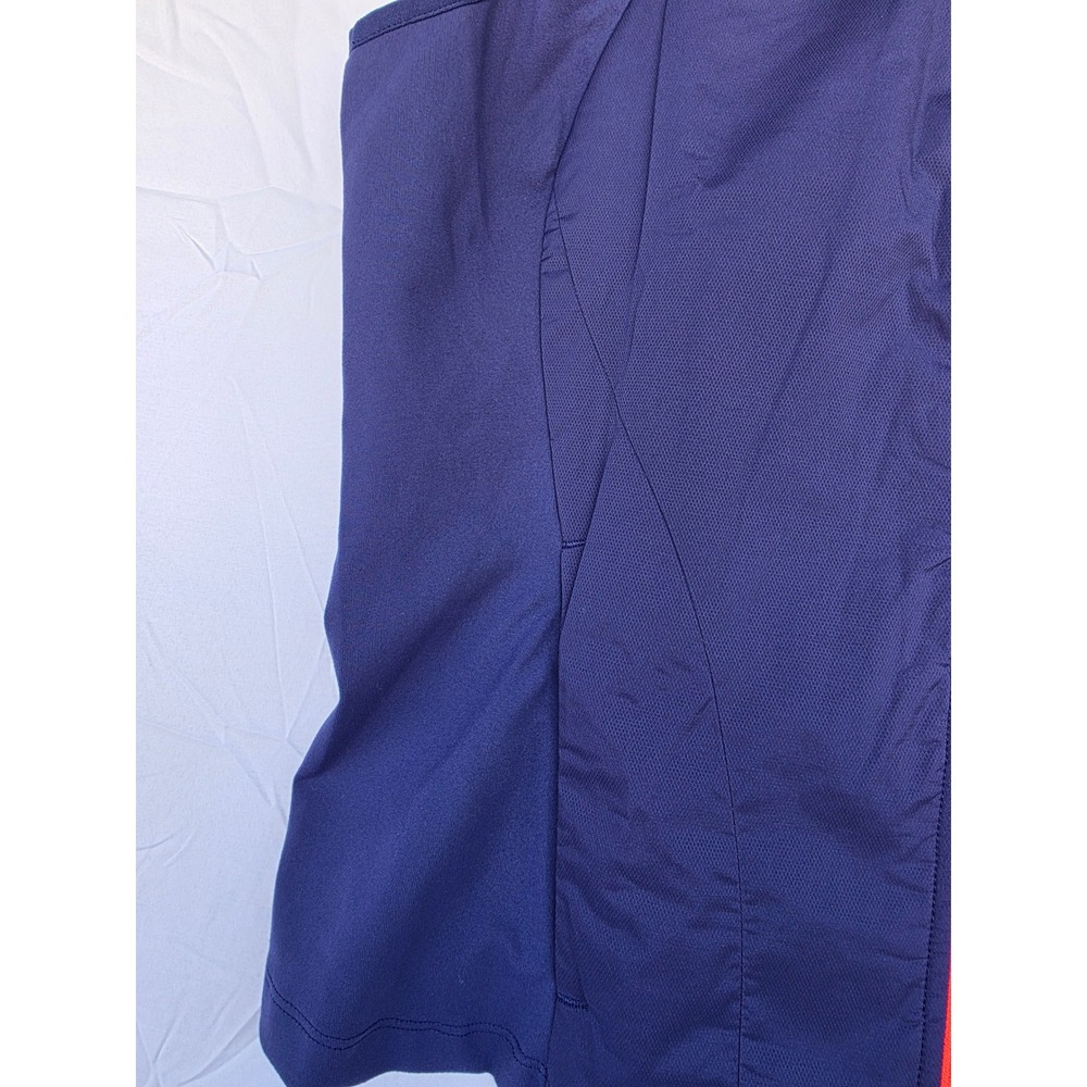 Lucky in Love Tech Performance Vest Navy Blue Neon Orange Zip Womens Medium - Picture 6 of 9